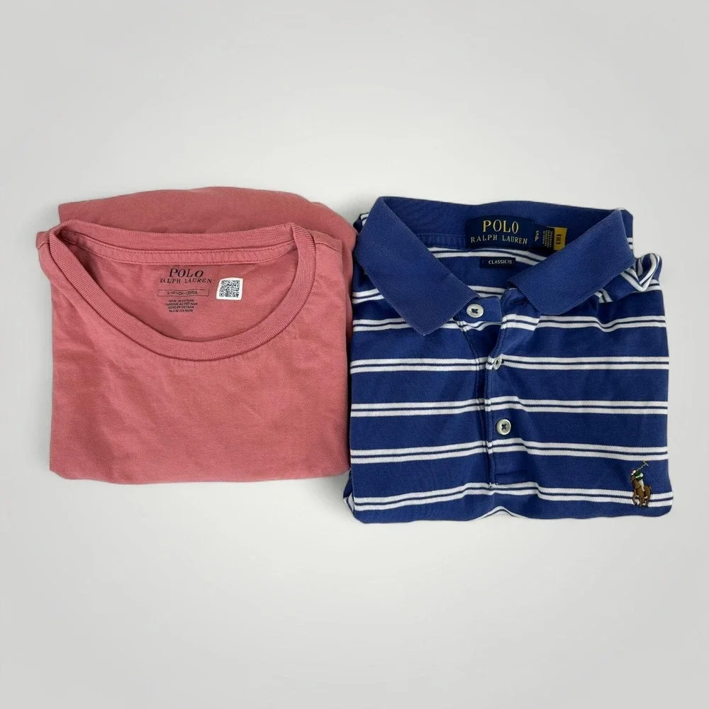 Polo Ralph‎ Lauren Shirt Lot Mens S-2XL 13 Piece Polos Tees Crew V-Neck Assorted